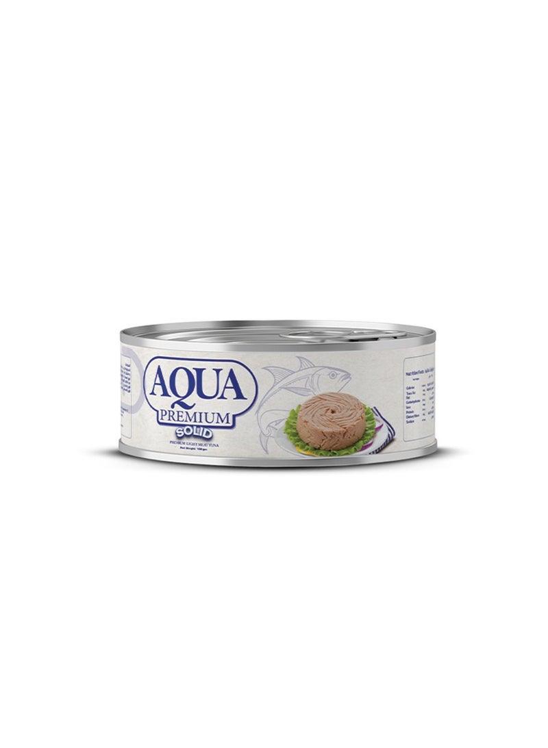 AQUA PREMIUM Solid Tuna Light Meat easy open 160grams Pack of 2 - Image 2